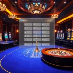 Experience the excitement of 링크모음 at a luxurious casino with vibrant slot machines and poker games.