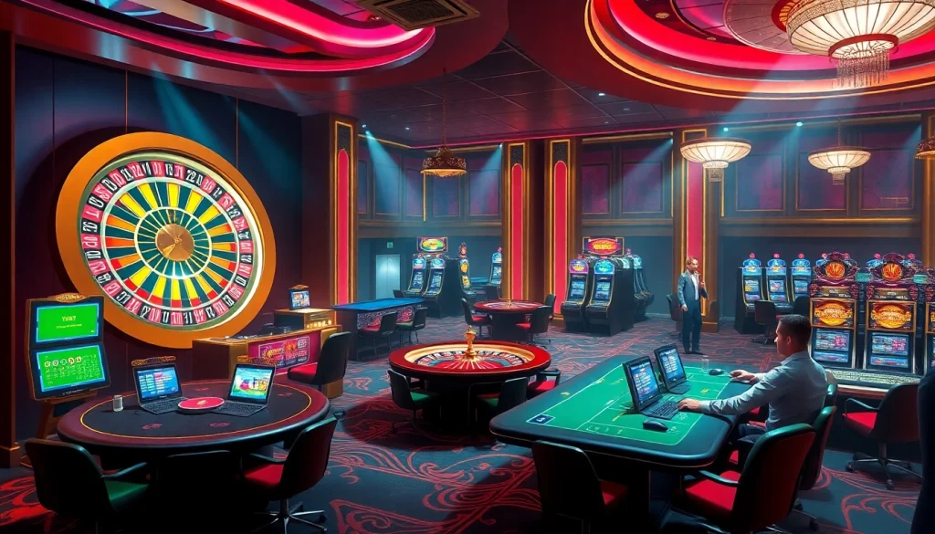 Experience the thrill of gambling at a luxurious casino with Link FLY88's vibrant gaming scene.
