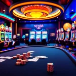 New88 offers an exciting online gambling experience with vibrant slot machines and poker tables.