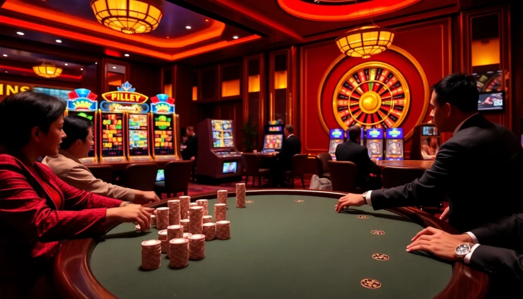 Experience the thrill of gambling at 789win with an exciting poker game setting.