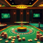 Engage in thrilling gameplay at 8kbetsg.com with vibrant casino visuals showcasing poker tables and slot machines.