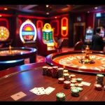 Exciting gambling action at BL555 featuring a vibrant roulette table and engaged players.