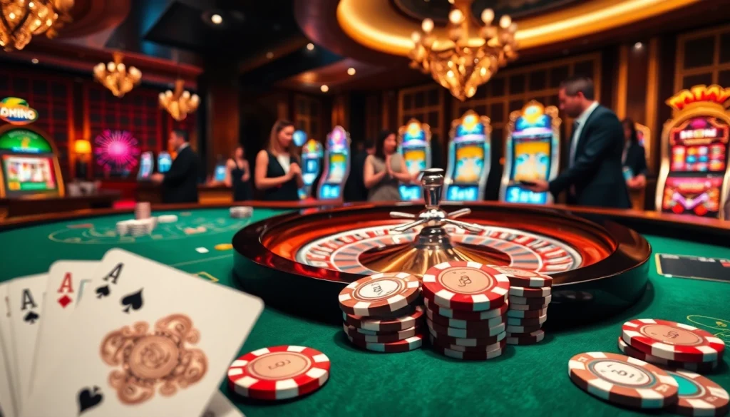 Experience thrilling gambling action at https://pg88us.com/ with vibrant casino tables and excited players.