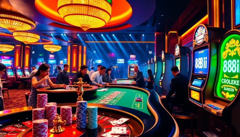 Experience the thrill of casino gaming with link 88i at a vibrant blackjack table.
