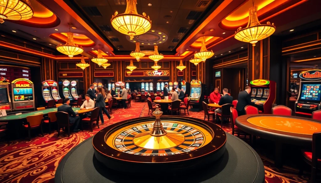 Engaging casino scene featuring poker tables and roulette, inspired by the original hidden wiki.