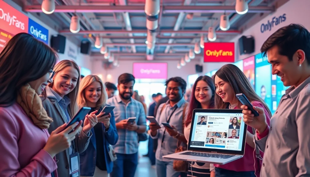 Discovering OnlyFans Nearby Creators in a vibrant digital marketplace with diverse creators.