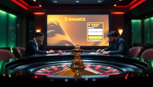 Experience 바이낸스 회원가입 with a luxurious casino environment showcasing gambling excitement.