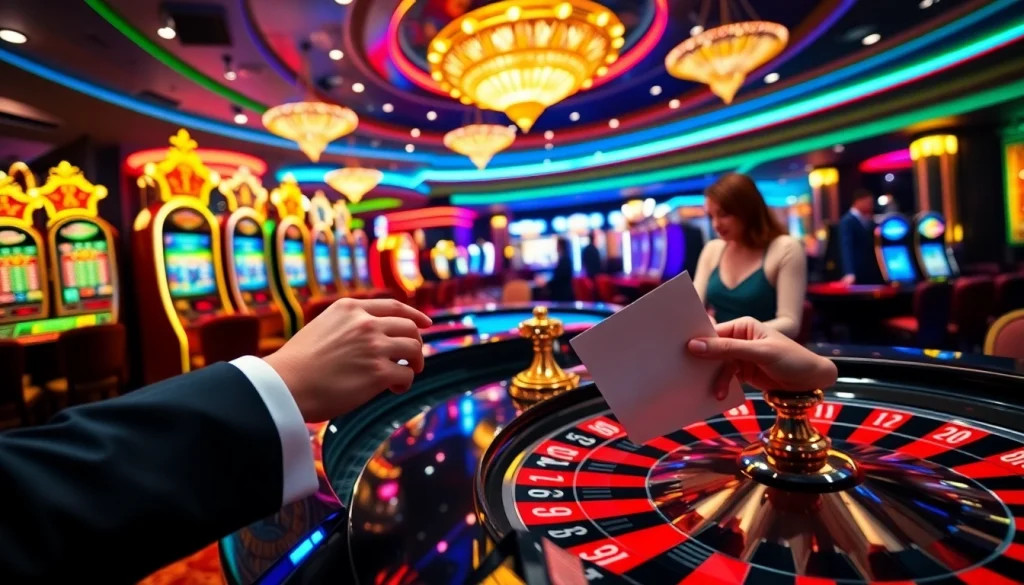 Experience thrilling gaming at 555win com with vibrant roulette and slot machines.