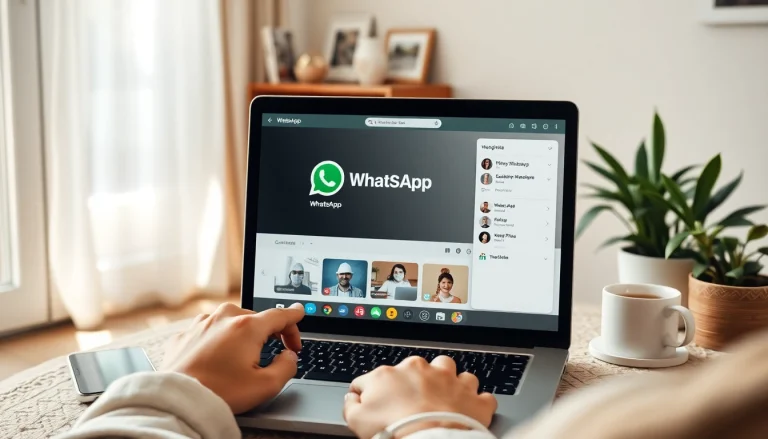正在使用 WhatsApp Web 的用户，连接到快连VPN以实现安全通信。