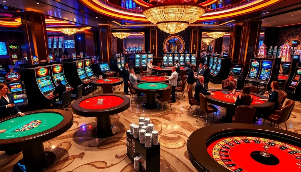 Experience thrilling gameplay at KJC's luxurious casino tables with poker and roulette.