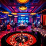 Players enjoying roulette and poker at RR88's luxurious casino.