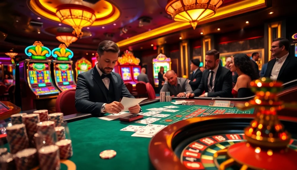 Experience high-stakes gambling at F168 Casino with vibrant tables and thrilling slot machines.