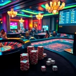 BK8 online casino scene featuring roulette and glowing betting interface.