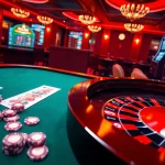 Experience thrilling gaming at slvip1.com.ph with vibrant poker chips and roulette wheel.