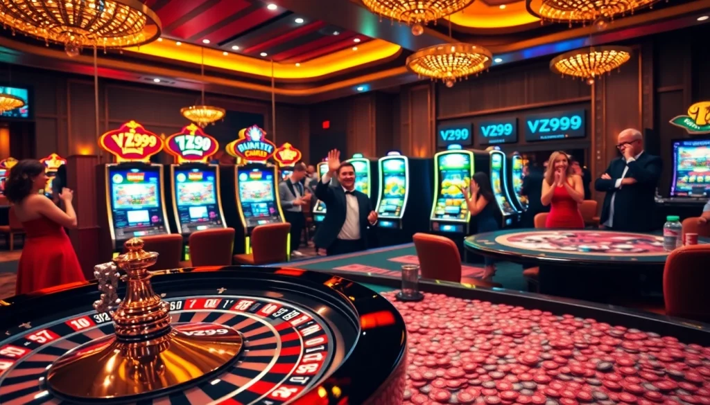 Experience the thrill of VZ99 with exciting casino games, cards, and vibrant atmosphere.
