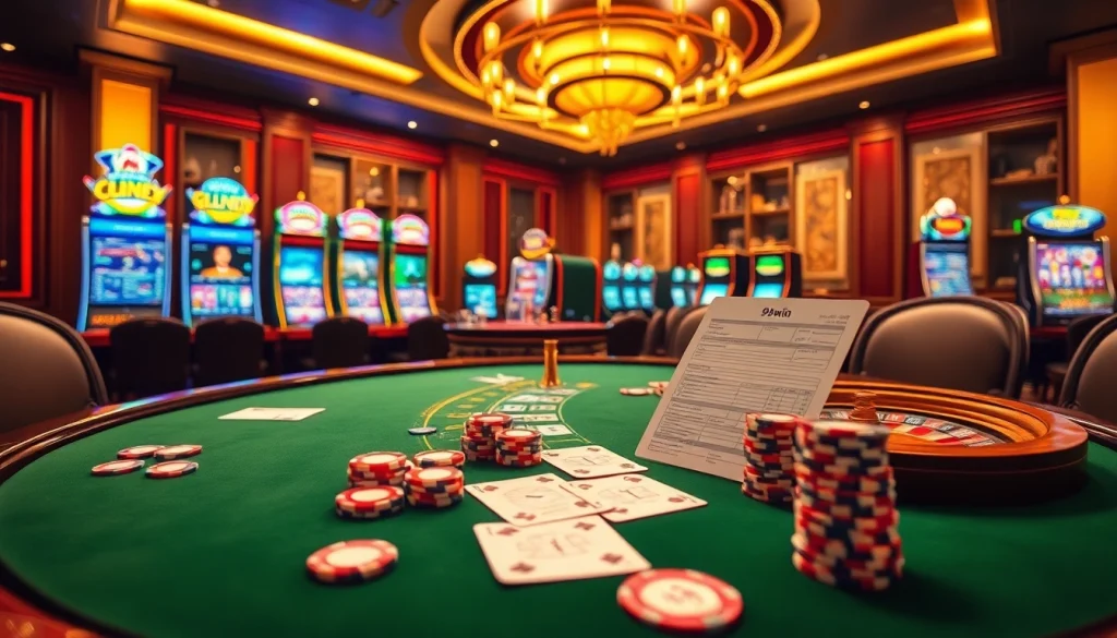 Experience thrilling gameplay at 99win 03 with engaging casino tables and vibrant slot machines.