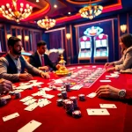 Experience the thrill of hitclub with vibrant casino tables, poker chips, and engaged players.