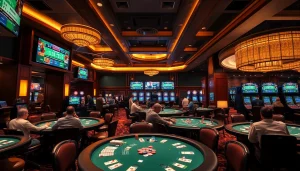 에볼루션 카지노에서 플레이어들이 카지노 게임을 즐기는 장면