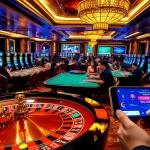 Experience the thrill at trang chủ okfun with vibrant casino gaming scenes filled with excitement.