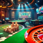Trải nghiệm đẳng cấp với trò chơi bet vip, thể hiện những chip poker sống động và các lá bài trên bàn casino.