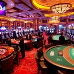 Engaging casino game action at NK88 with vibrant slot machines and excited players.