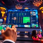 Experience EA77 online gaming with vibrant devices showcasing live betting, casino games, and diverse players.