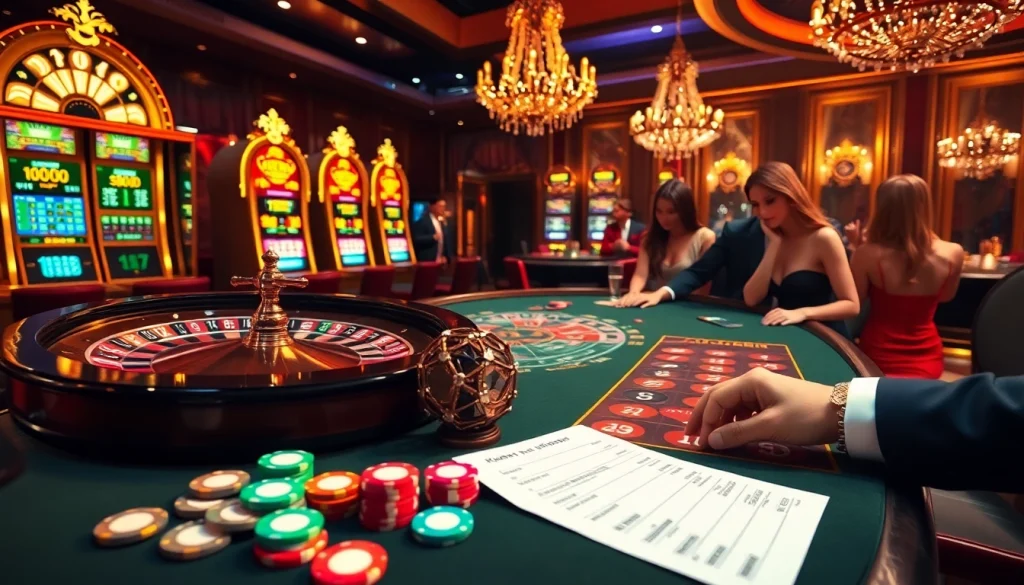 How to place bets effectively: A visual guide to แทงบอลยังไง strategies in an elegant casino setting.