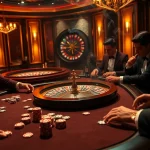 Croupier spinning roulette wheel at M88 Casino, showcasing high-stakes poker action.