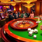 Excited players enjoying a thrilling casino experience at https://bet88fun.net/ with roulette, slots, and poker tables.