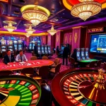 Experience the luxury of gaming with GO8 at a high-stakes poker table in a vibrant casino.