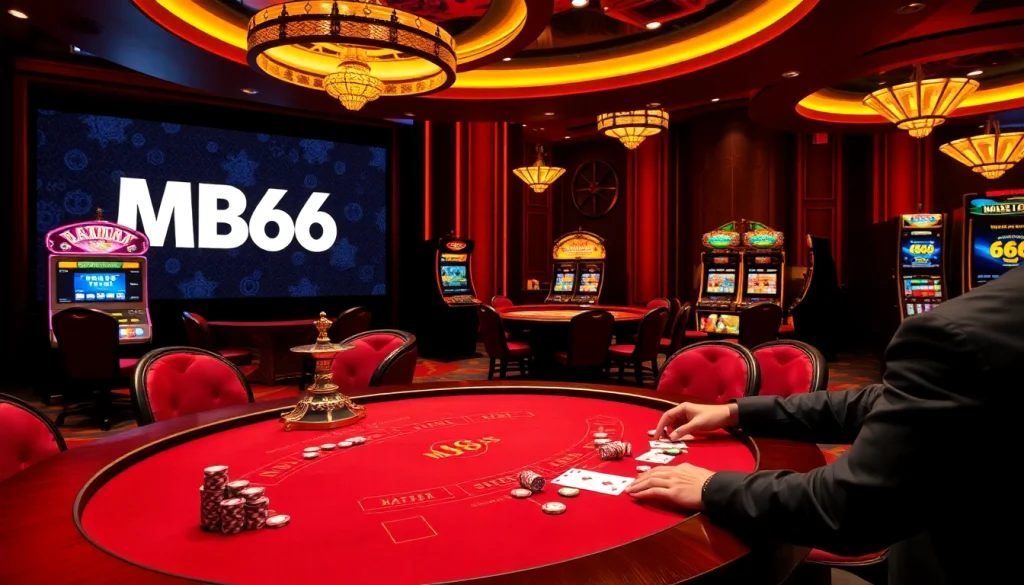 Experience the excitement of MB66 with engaging casino tables and vibrant poker games.