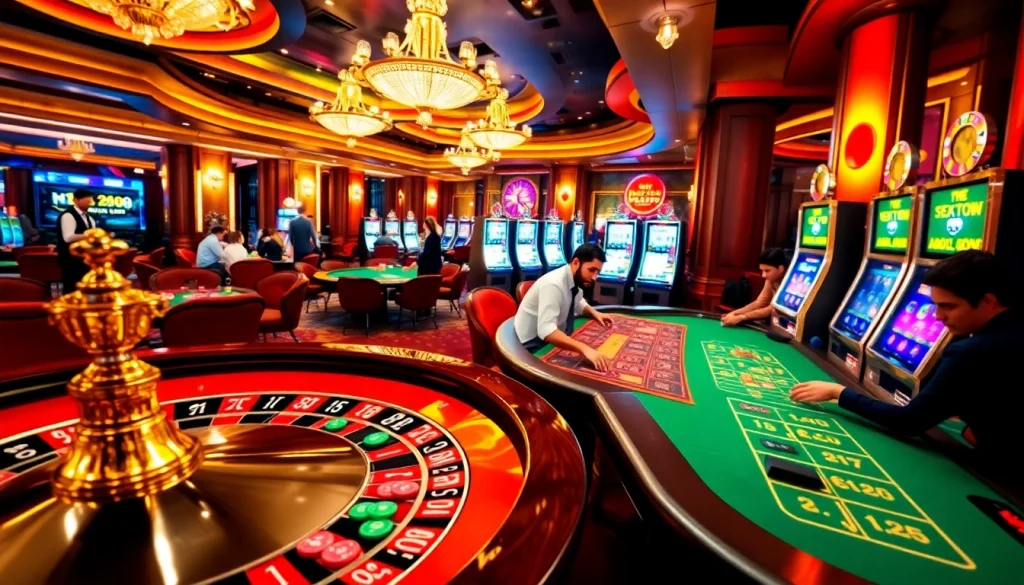 Experience the excitement of high-stakes gambling at https://hm88.hiphop/ with vibrant casino tables and strategic games.