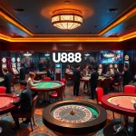 Experience luxurious blackjack and slots action at U888 casino, showcasing excitement and professionalism.