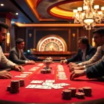 Experience luxury at MB66 with poker tables showcasing professional players and high-stakes action.