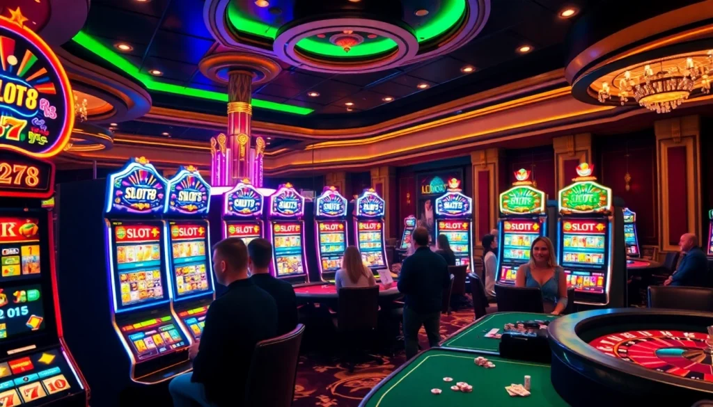 Experience the thrill of SLOTS8 with dynamic slot machines and casino excitement.