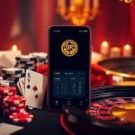 Tải DR88 app displayed on a luxurious casino interface with poker chips and cards