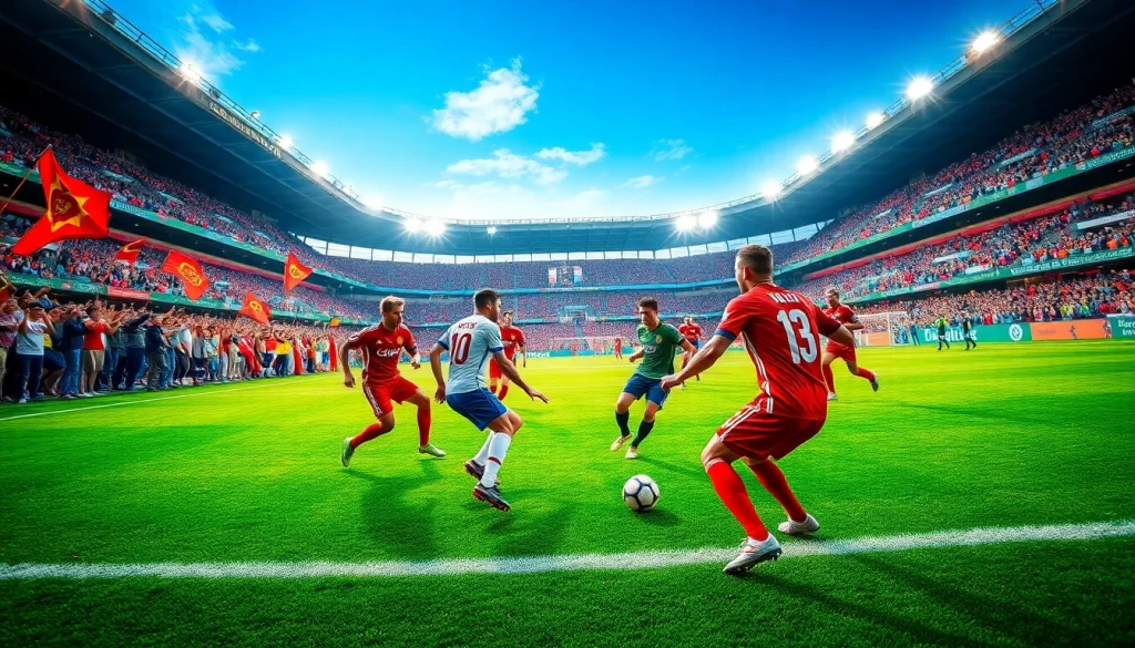Experience the thrill of Trực tiếp bóng đá with live action from the stadium.
