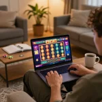 Celebrate a win at MM88 with exciting online casino games in a cozy home setting