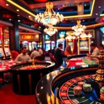 Players enjoying thrilling games at xx88 com's luxurious casino setting, showcasing poker chips and roulette.