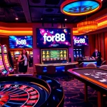 Experience the thrill of gaming at for88 with exciting slot machines and a dynamic roulette wheel.
