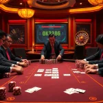 Players engaging at the casino table while enjoying the excitement of ok8386 poker games.