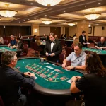 tg88 players enjoying thrilling blackjack game with professional dealers managing bets