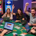 Players enjoying the excitement at credit card casinos https://brcs.co.uk with live dealer games and colorful graphics.